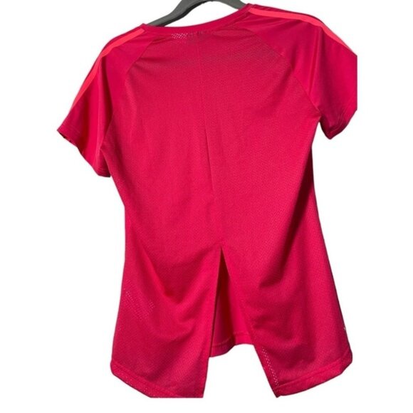 Adidas Small Tshirt Pink Athletic Workout Gym Running Yoga Tops Short Sleeve Y2K - Picture 2 of 6